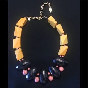 Anthropologie Adjustable Wood Necklace
